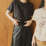 Dog Print Graphic Tee -6.2oz premium cotton【25T-5】