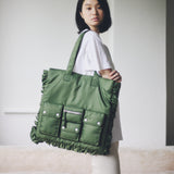 RE:SOPHIE Utility Pocket Frill Tote -MA-1 nylon-【26B-１】