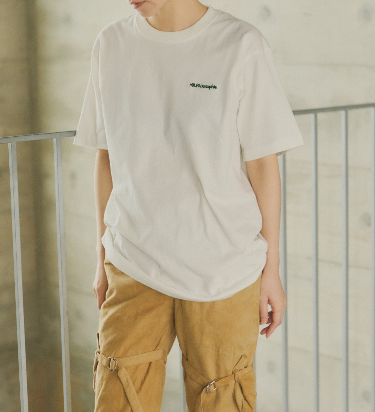 roupada sophie Embroidered Tee – 6.2oz Premium Cotton –【25T-1】