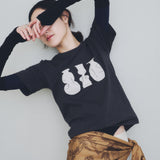 Flower Vase Graphic Tee -6.2oz premium cotton-【25T-4】