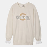RE:SOPHIE Garment Dyed 6.4 oz Lightweight Crewneck Sweatshirt【26sw-1】IVORY / SAND