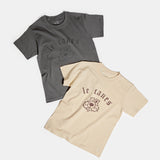 Dog Print Graphic Tee -6.2oz premium cotton【25T-5】