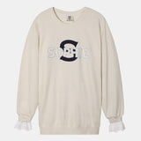 RE:SOPHIE Garment Dyed 6.4 oz Lightweight Crewneck Sweatshirt【26sw-5 】IVORY / NAVY