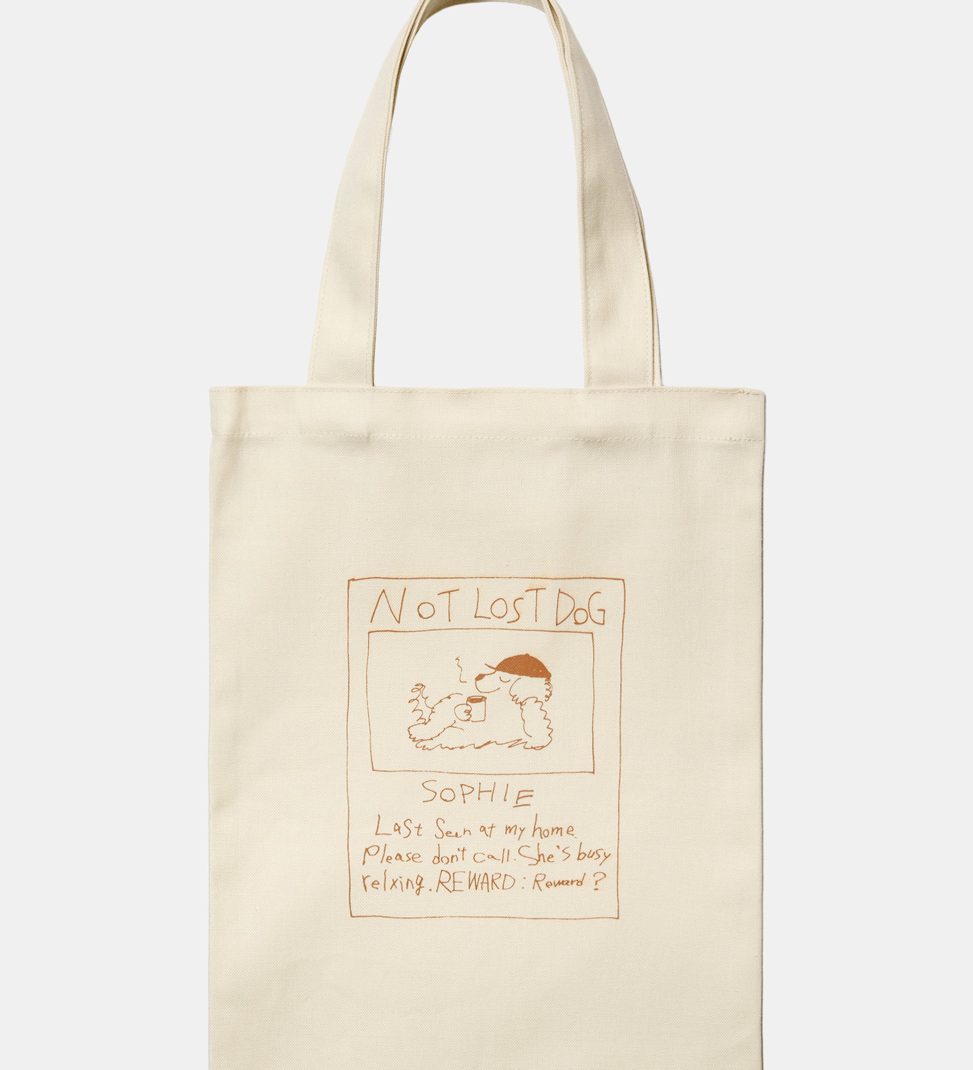 Canvas Tote – NOT LOST DOG – 7oz cotton canvas –　Ssize【25B-1】