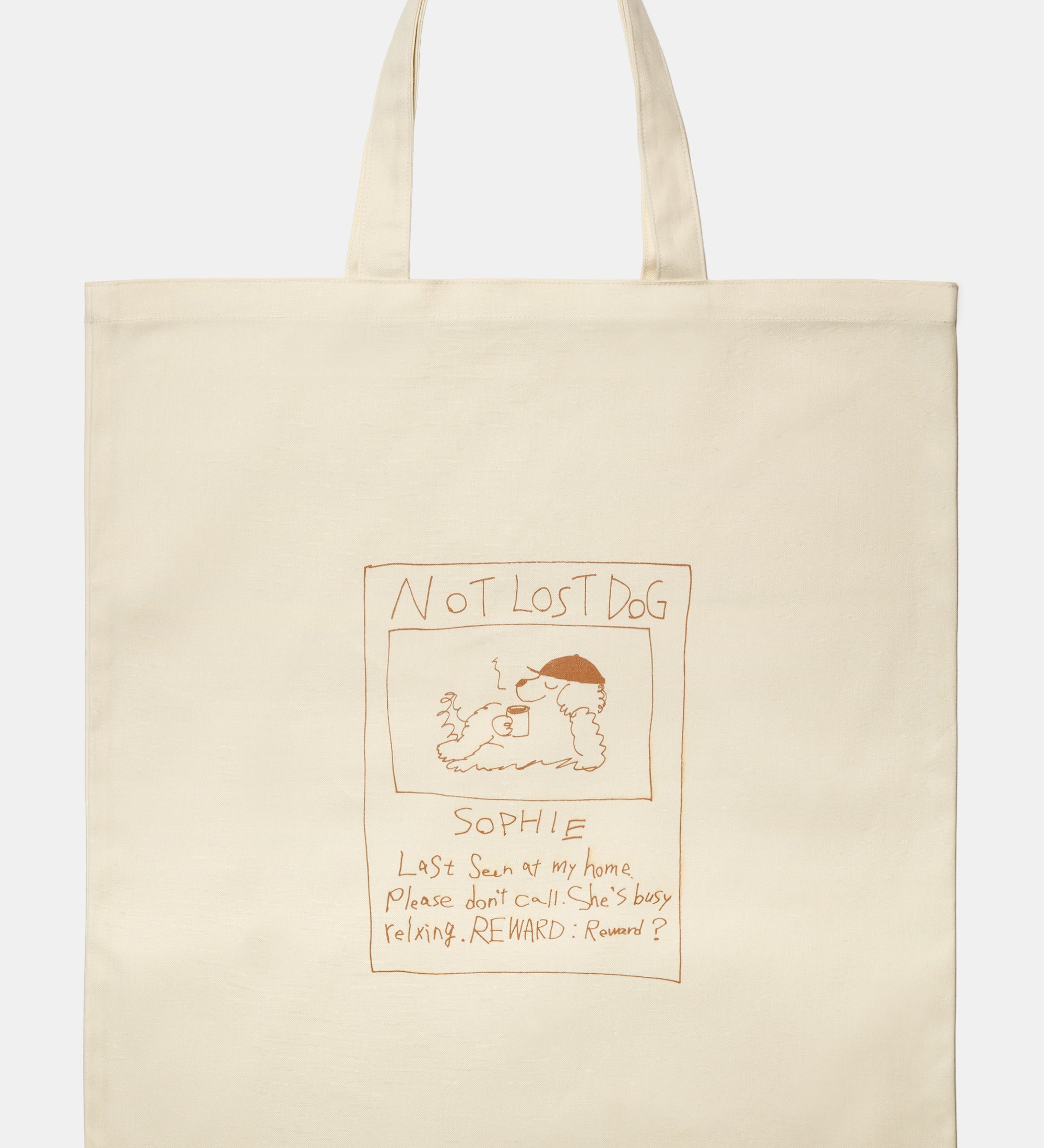 Canvas Tote – NOT LOST DOG – 7oz cotton canvas –　Lsize【25B-2】