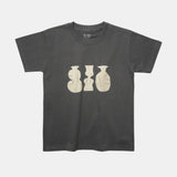 Flower Vase Graphic Tee -6.2oz premium cotton-【25T-4】