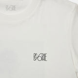 Flower Photo Back Print Tee -6.2oz premium cotton-【25T-3】