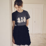 Flower Vase Graphic Tee -6.2oz premium cotton-【25T-4】