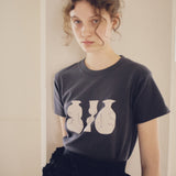 Flower Vase Graphic Tee -6.2oz premium cotton-【25T-4】