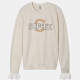 RE:SOPHIE Garment Dyed 6.4 oz Lightweight Crewneck Sweatshirt【26sw-1】IVORY / SAND