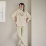 RE:SOPHIE Garment Dyed 6.4 oz Lightweight Crewneck Sweatshirt【26sw-1】IVORY / SAND