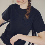 RE:SOPHIE Paisley Frill Tee -organic cotton-【26T-4】