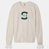 RE:SOPHIE Garment Dyed 6.4 oz Lightweight Crewneck Sweatshirt【26sw-3 】IVORY / FOREST