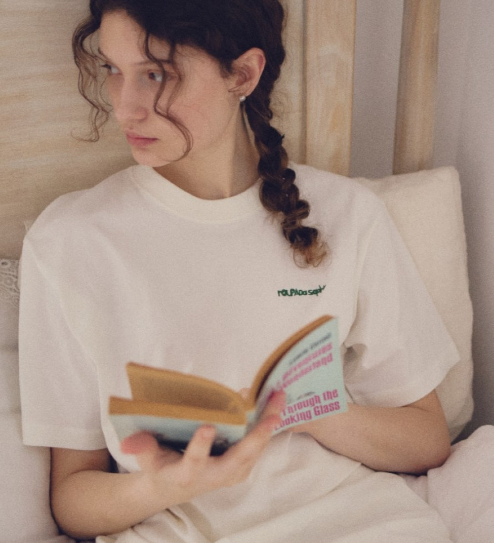 roupada sophie Embroidered Tee – 6.2oz Premium Cotton –【25T-1】