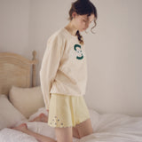 RE:SOPHIE Garment Dyed 6.4 oz Lightweight Crewneck Sweatshirt【26sw-4】IVORY / FOREST※袖レース無し