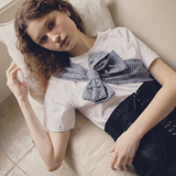 RE:SOPHIE Ribbon Tee -organic cotton-【26T-5】