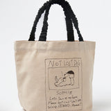 Gathered Handle Canvas Mini Tote – NOT LOST DOG–【26B-5】