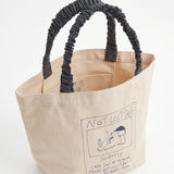 Gathered Handle Canvas Mini Tote – NOT LOST DOG–【26B-5】