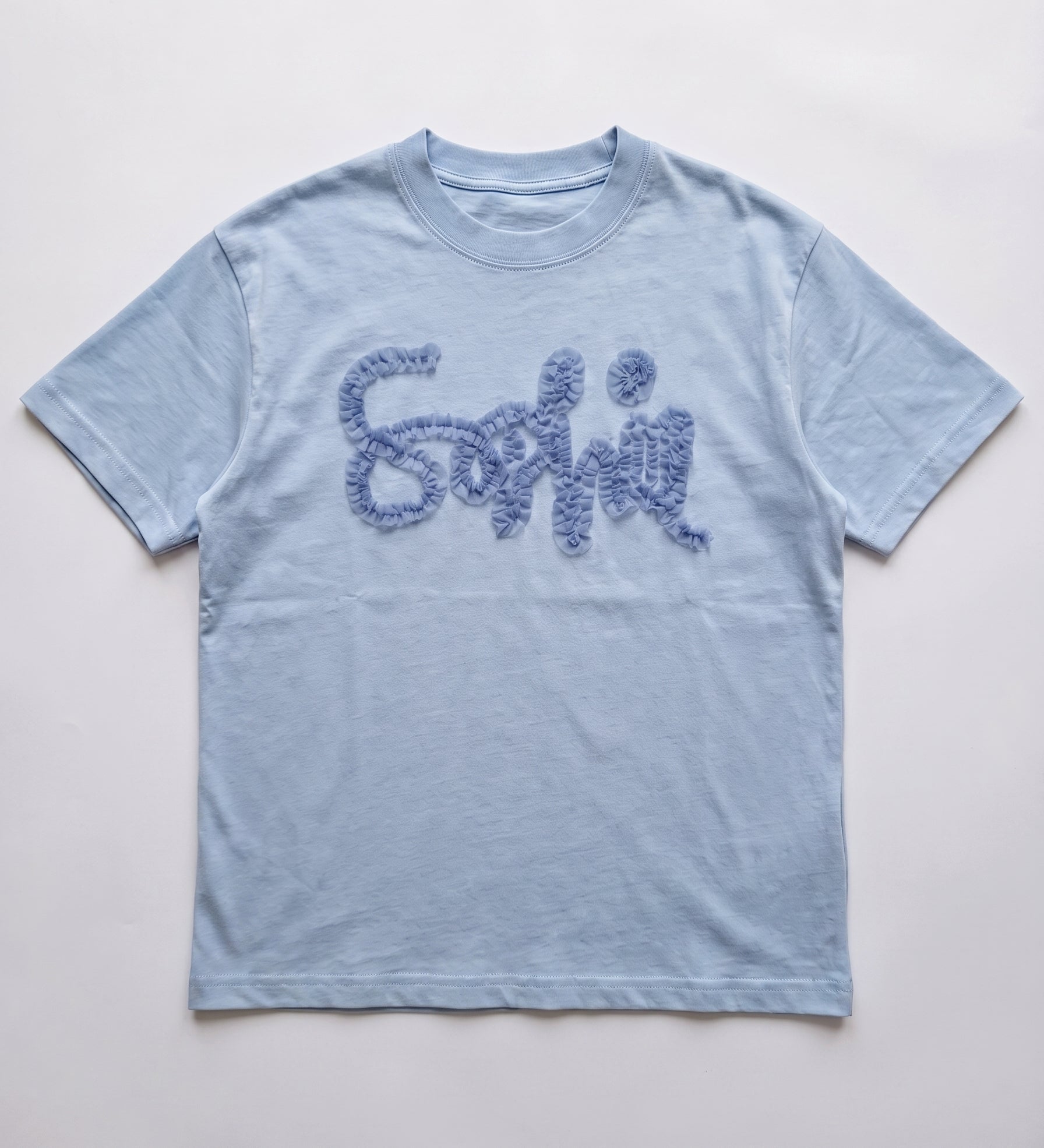 RE:SOPHIE Frill Logo Tee -organic cotton-【26T-3】