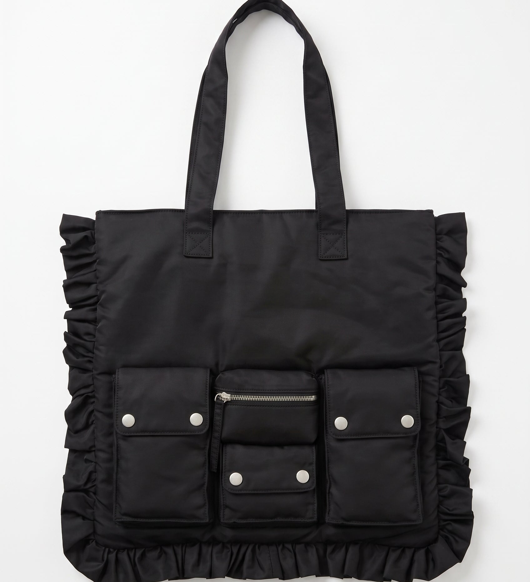 RE:SOPHIE Utility Pocket Frill Tote -MA-1 nylon-【26B-2】
