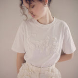 RE:SOPHIE Frill Logo Tee -organic cotton-【26T-3】