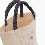 Gathered Handle Canvas Mini Tote – NOT LOST DOG–【26B-5】