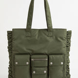 RE:SOPHIE Utility Pocket Frill Tote -MA-1 nylon-【26B-１】